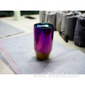 Rainbow plated automobile exhaust pipe tail throat